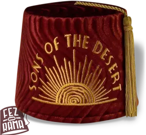 Sonsofthe Desert Fez Hat PNG Image