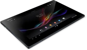 Sony Tablet Angled View PNG Image