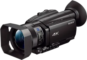 Sony4 K Professional Camcorder PNG Image