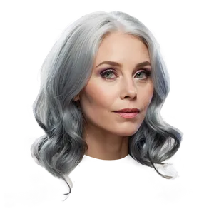 Sophisticated Grey Hair Png Qln45 PNG Image