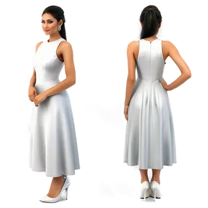 Sophisticated White Dress Attire Png Nke79 PNG Image