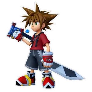 Sora In Battle Mode Png Vsx35 PNG Image