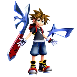 Sora Wielding Keyblades Png 57 PNG Image