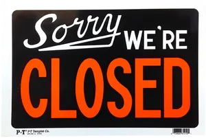 Sorry Closed Sign PNG Image