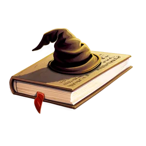 Sorting Hat On Book Png 16 PNG Image