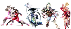 Soul Calibur Characters Action Pose PNG Image