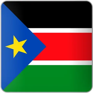 South Sudan Flag Graphic PNG Image