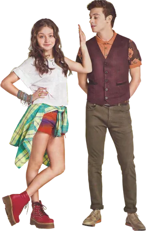 Soy Luna Characters Pose PNG Image