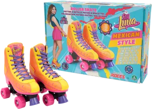 Soy Luna Mexican Style Roller Skates PNG Image