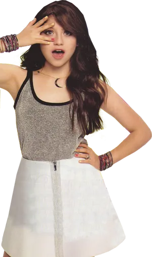 Soy Luna Surprised Pose PNG Image