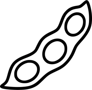 Soybean Pod Outline PNG Image