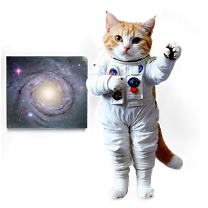 Space Cat Png Qrw15 PNG Image