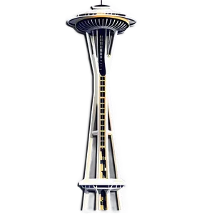 Space Needle Daytime View Png Koq PNG Image