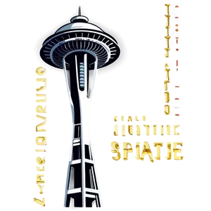 Space Needle Icon Png 43 PNG Image