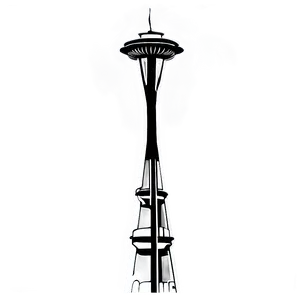 Space Needle Silhouette Png Wpi PNG Image