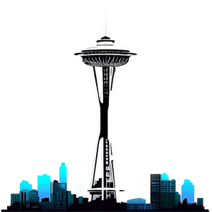 Space Needle Skyline Png Yrr79 PNG Image