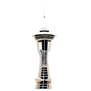 Space Needle Watercolor Png 96 PNG Image