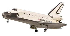 Space_ Shuttle_ Atlantis_ Landing_ Gear_ Down PNG Image