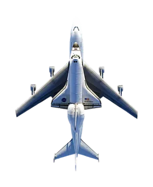 Space Shuttle Carriedby Boeing747 PNG Image