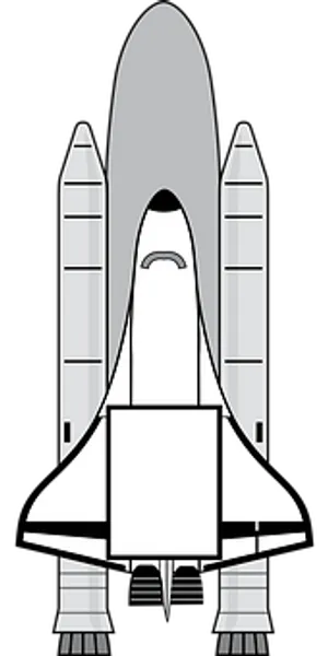 Space Shuttle Illustration PNG Image