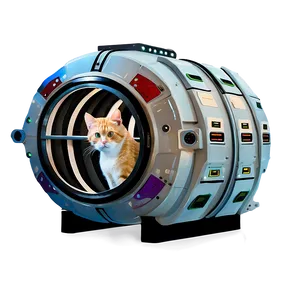 Space Station Cat Png Woi24 PNG Image