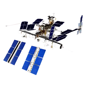 Space Station Night View Png Cme PNG Image