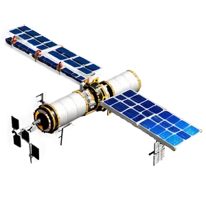 Space Station With Satellites Png 34 PNG Image