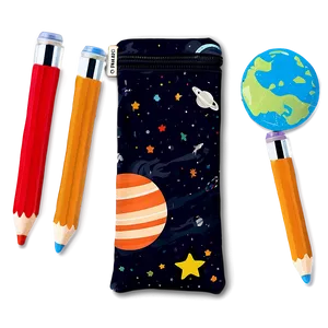 Space Theme Pencil Case Png Etc PNG Image