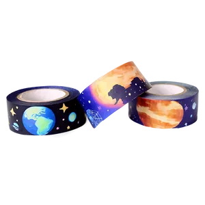 Space Themed Washi Tape Aesthetic Png Otm PNG Image