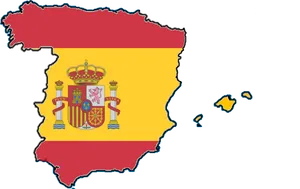 Spain Mapwith Flag Overlay PNG Image