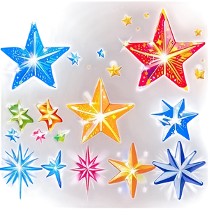 Sparkle Stars Design Elements Png 06252024 PNG Image