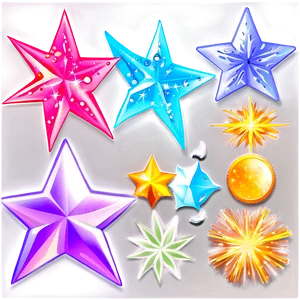 Sparkle Stars For Scrapbooking Png 06252024 PNG Image