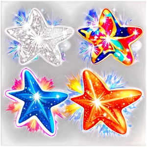 Sparkle Stars With Glitter Effect Png 5 PNG Image