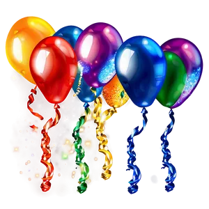 Sparkling Birthday Balloon Png Vyd PNG Image