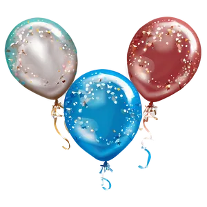 Sparkling Blue Balloons Png 06122024 PNG Image