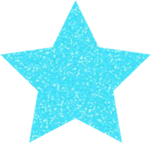 Sparkling Blue Star Texture PNG Image