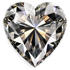 Sparkling Diamond Heart Png Hch PNG Image