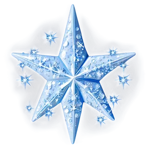 Sparkling Frosty Star Png Khi96 PNG Image