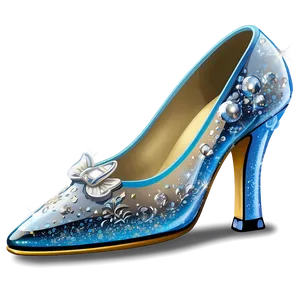 Sparkling Glass Slipper High Resolution Png Lne PNG Image