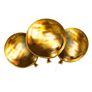 Sparkling Gold Balloon Png 06212024 PNG Image