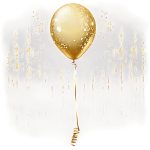 Sparkling Gold Balloon Png Dwa14 PNG Image