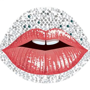 Sparkling Kissy Lips Png 06292024 PNG Image