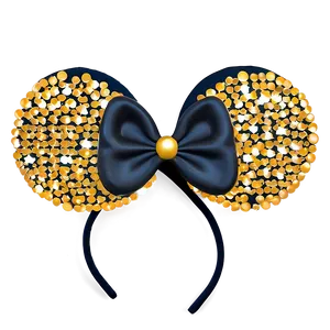 Sparkling Mouse Ears Design Png 06292024 PNG Image