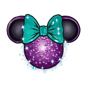 Sparkling Mouse Ears Design Png Cbx83 PNG Image