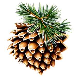 Sparkling Pine Cone Png Ulh PNG Image