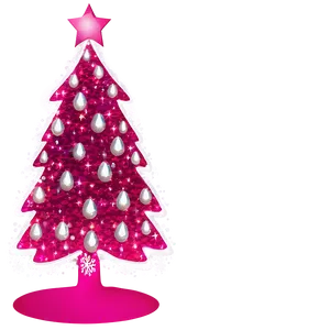 Sparkling Pink Christmas Tree Png 72 PNG Image