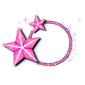 Sparkling Pink Stars Png 06122024 PNG Image