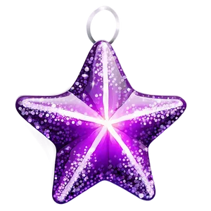 Sparkling Purple Star Art Png 88 PNG Image