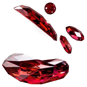 Sparkling Red Crystal Png Mec19 PNG Image