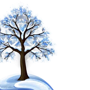 Sparkling Snow Tree Png 87 PNG Image